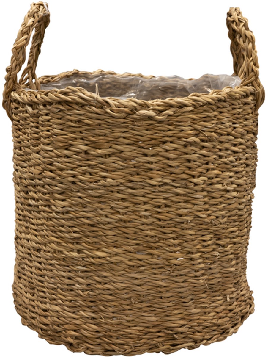 Ter Steege Plantenmand voor Binnen Zeegras Beige-Naturel D 42 cm H 36 cm