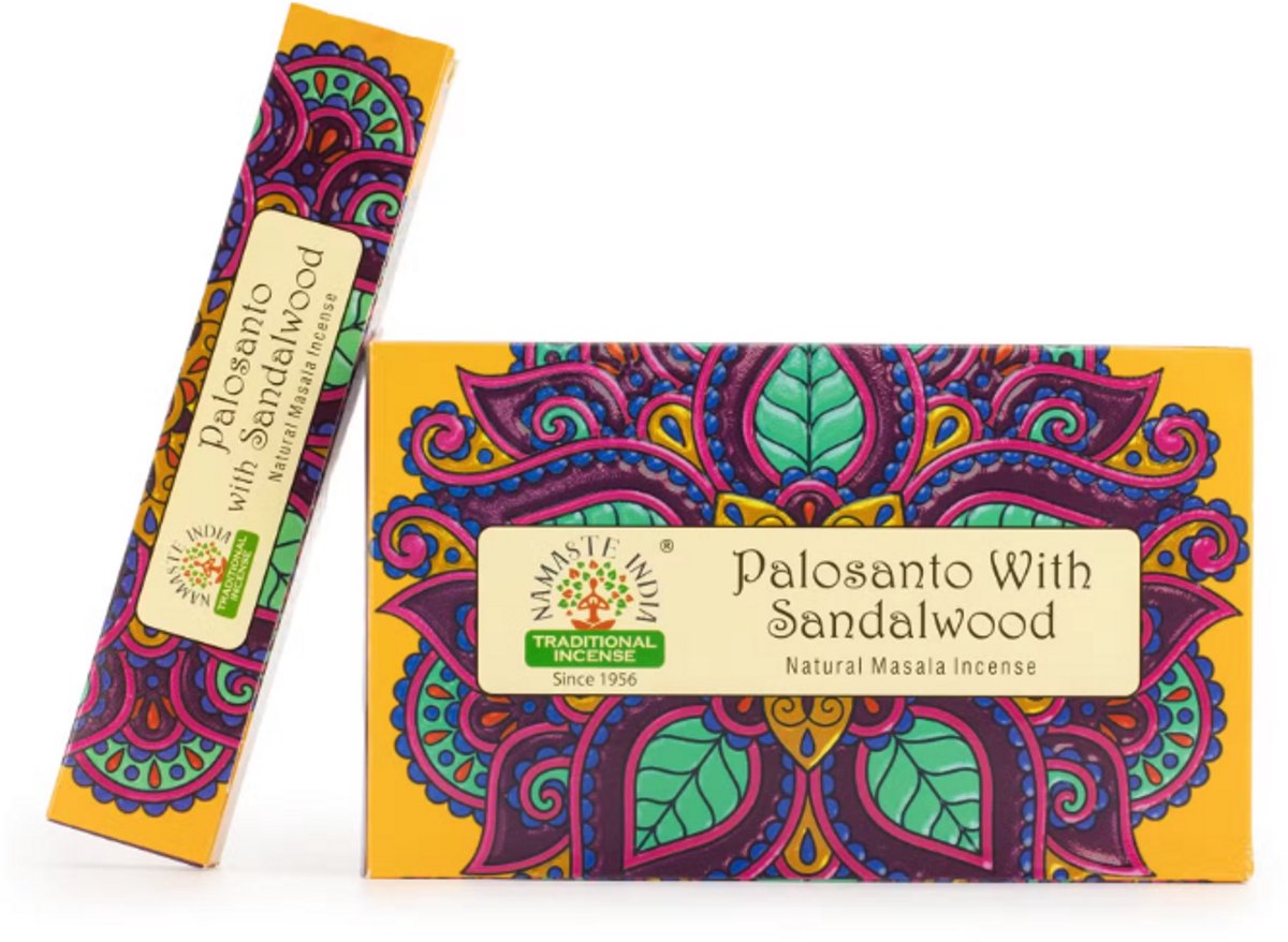 Palo Santo Sandalwood wierook Namaste - 4 pakjes