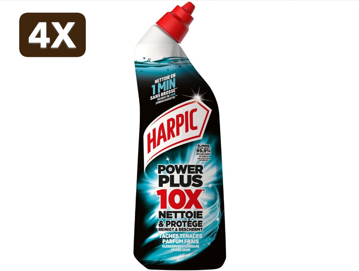 4 x Harpic Powerplus Hygiene toiletreiniger | flacon van 750 ml