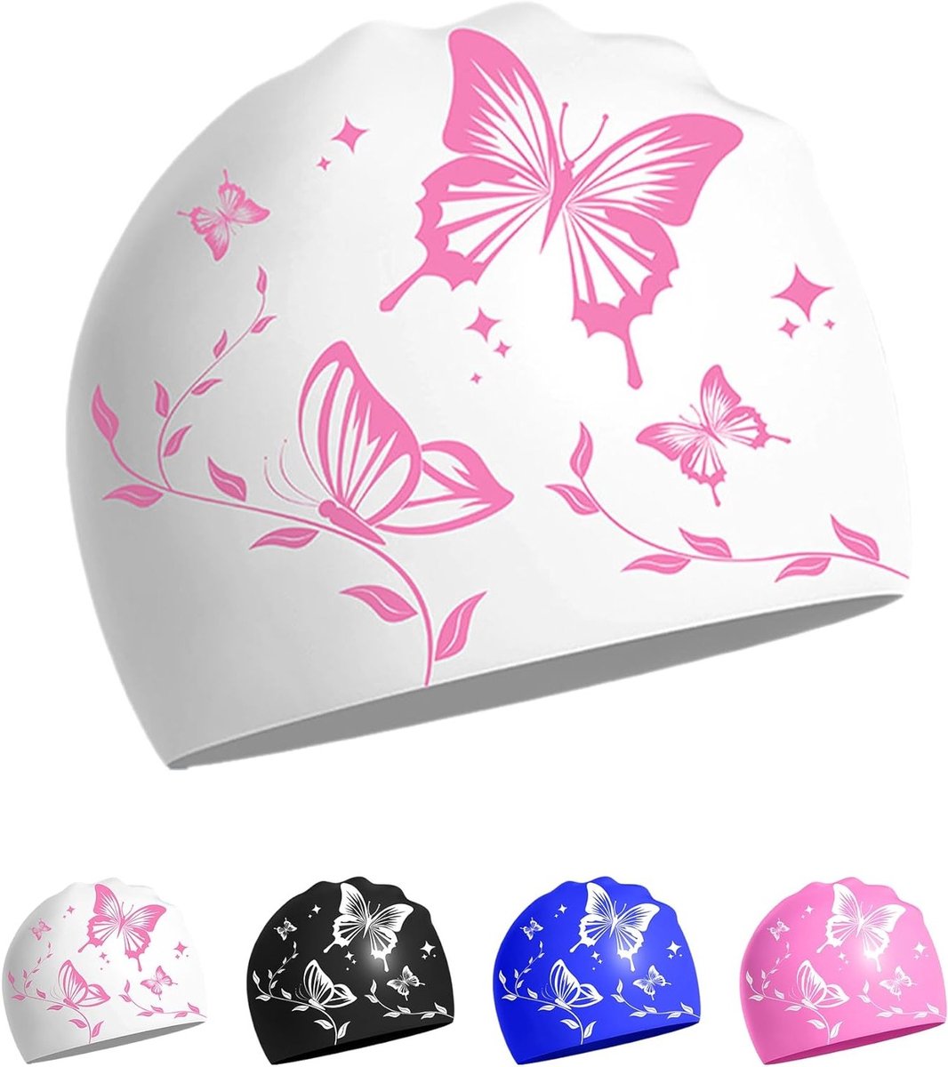 Siliconen Zwemcap voor Dames, Antislip en Waterdicht - Perfect voor Zwemmen en Wateractiviteiten