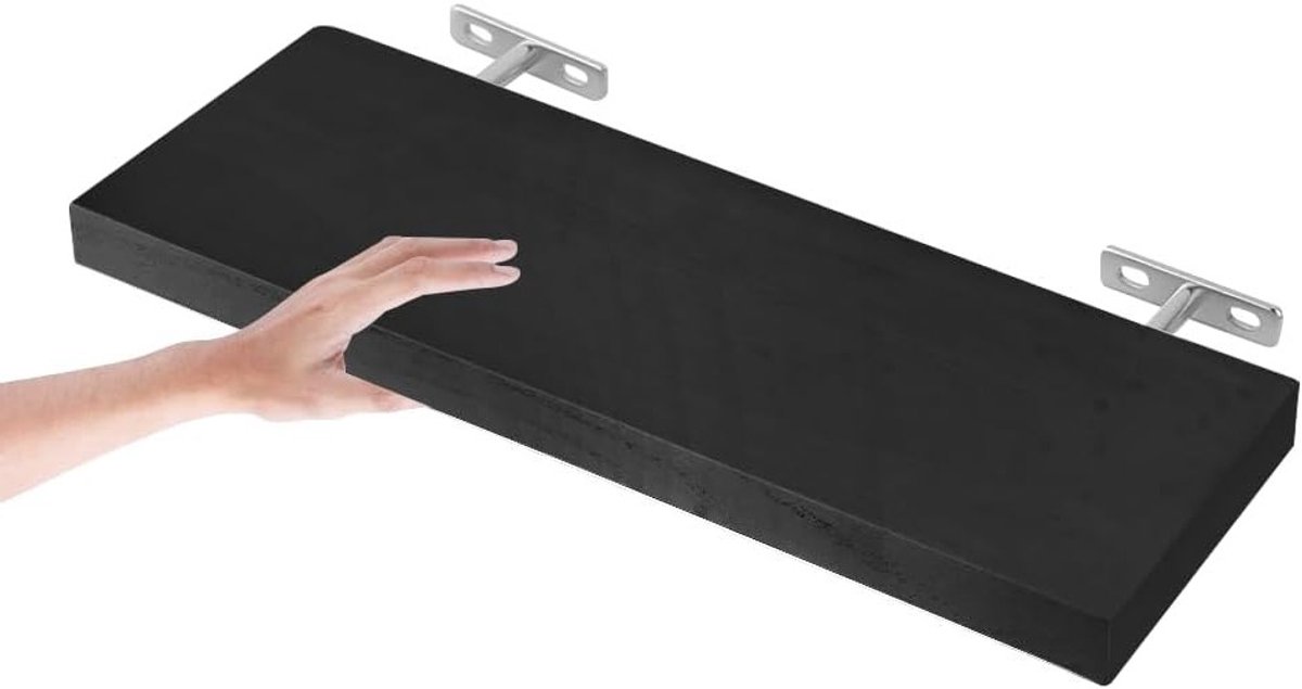 Drijvende Planken, Wandplanken voor Opslag en Decoratie, Set van Houten Planken voor Woonkamer en Slaapkamer, Ideaal voor Presentatie en Ruimtebesparing