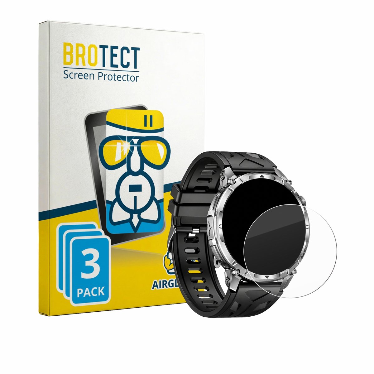 Screenprotector 3 Stuks voor Miecgth IW13 1.7" Beschermglas transparant