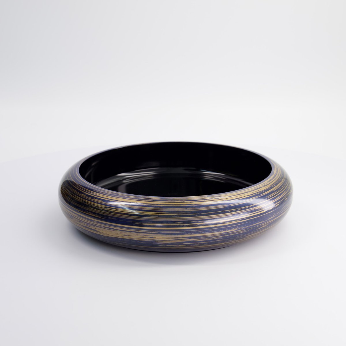 Sushi Oke - Serveerschaal - Lakwerk - Paars/Goud - 27.5x6.2 - ABS