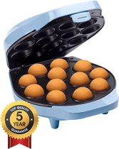 Bestron Cake pop maker - DCPM12B - 700W - 12 cake pops - Incl. 12 stokjes & vorkjes - Blauw - 5 jaar garantie