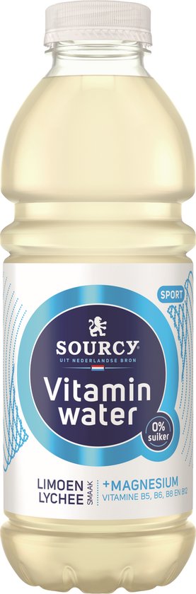 Sourcy - Vitaminwater - Limoen & Lychee - 6 x 1 liter - Voordeelverpakking