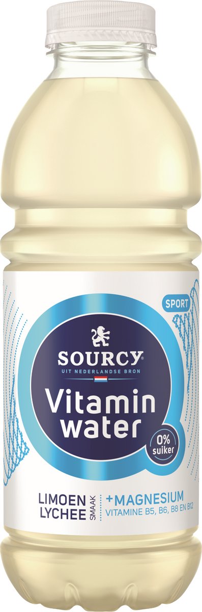 Sourcy - Vitaminwater - Limoen & Lychee - 6 x 1 liter - Voordeelverpakking