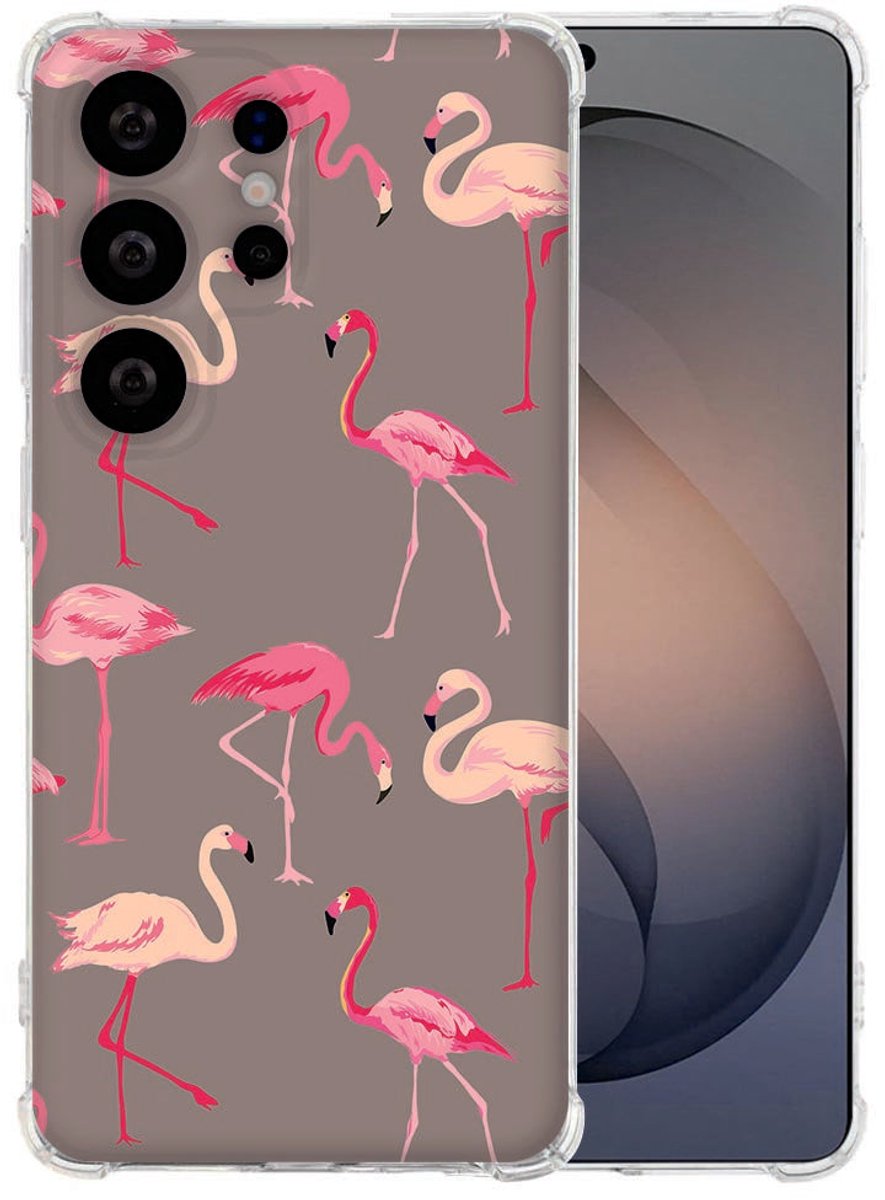 Samsung Galaxy S26 Ultra Flexibele back cover Flamingo Shockproof