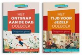 Ontsnap aan de Dag + Tijd voor Jezelf Doeboek - puzzels varia, mysteries, quizzen - voor volwassenen - voordelset