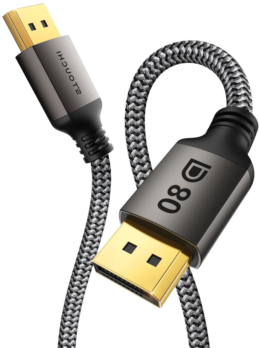 DisplayPort 2.1 Kabel 8K/16K 48Gbps Ultra High Speed 3 Meter
