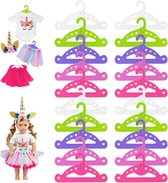 20 Stuks Kinderkleerhanger, Kleerhangers voor Poppen Babykleerhanger Poppenkleerhanger Poppenkleerhangers Set Plastic Poppenkleding Hanger Baby Born Set Kleerhangers, voor Kinderen Baby's Poppen (12,5cm)