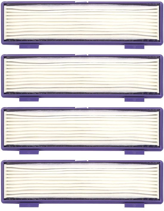 Allecto - Stofzuiger Filter - 4 Stuks Vervangingen - Hoog rendement - Geschikt voor Neato 70E 75 80 85 D75 D80 D85 D3 D5 D7 - Herbruikbaar