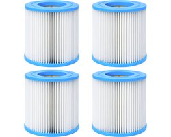 Bestway filtercartouche Type I/Type 1 (Set van 4) - Zwembadfilterpatroon - Geschikt voor Bestway 58093 Flowclear 58381 - 9 x 7,8 cm
