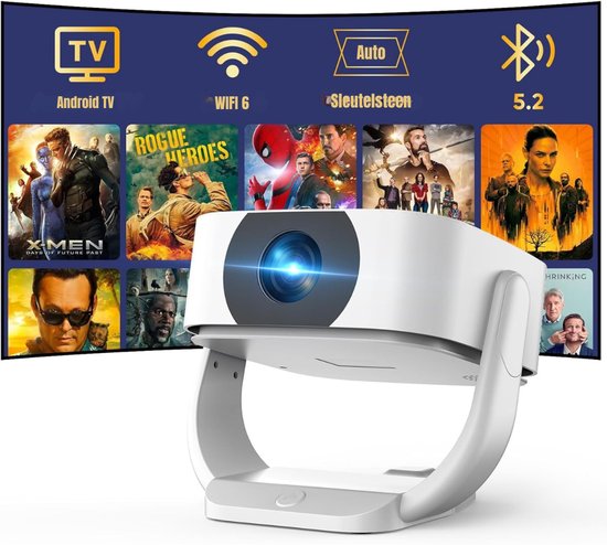 YOR® Mini beamers – Projector – Mini beamer – Wit – ‎25cm x 23cm x 20cm