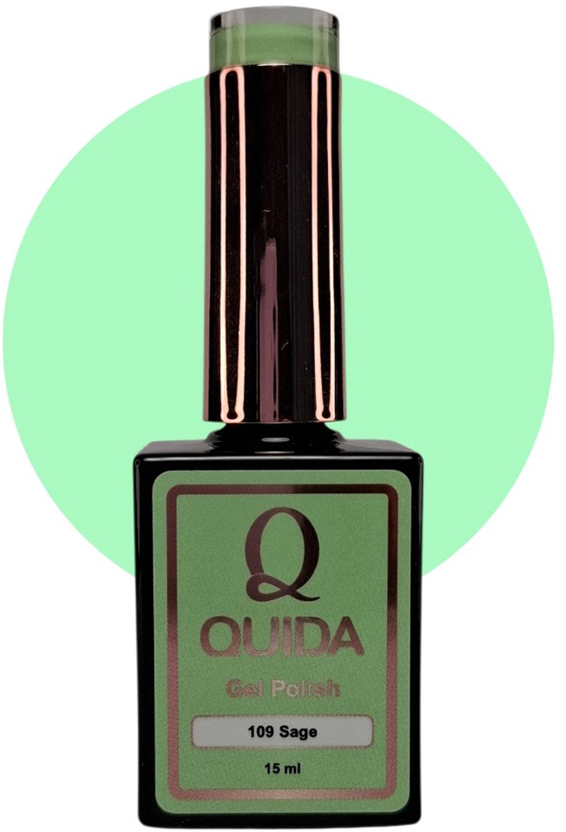 Quida Gelpolish Sage #109 – Zachte Saliegroene Gel Nagellak