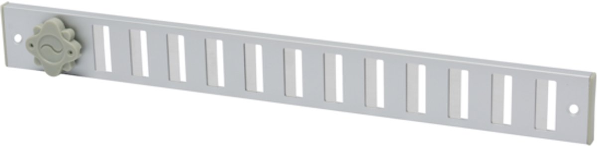 Sanivesk afsluitbaar schuifrooster aluminium geanodiseerd 37x4 cm