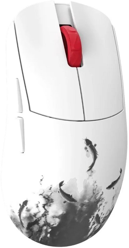WLMouse YING White/Black - Draadloos - 30.000 DPI - 5 knoppen - Magnesium - Omron optische sensor