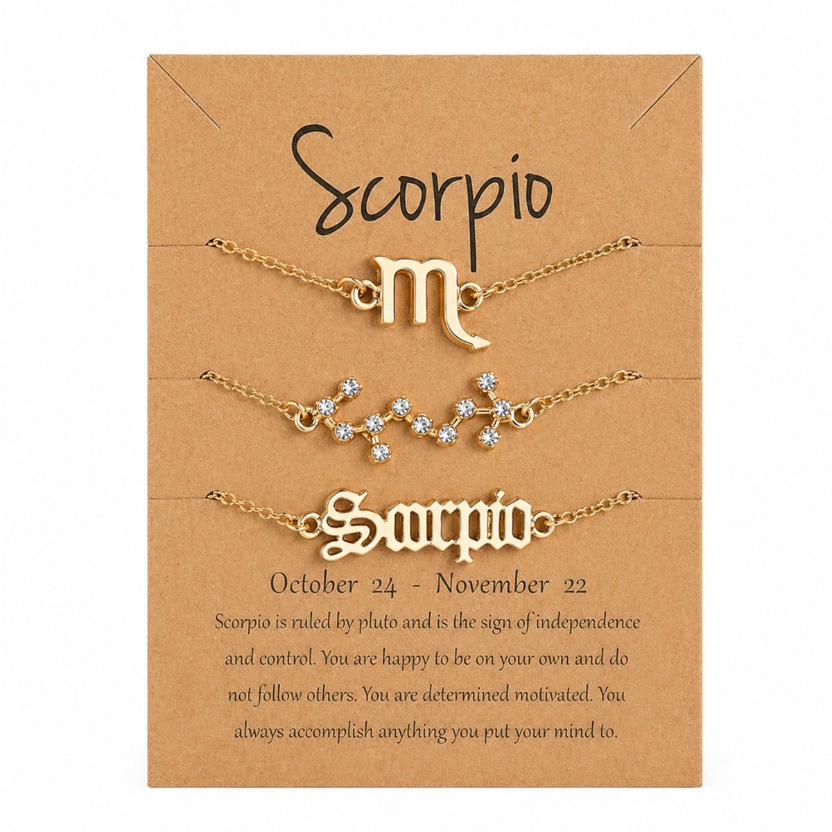 Scorpio - Kreeft - Sterrenbeeld - Armbanden - Verguld - 3 - EmmyRovi