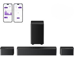 ULTIMEA Poseidon M4T 5.1 kanaal – Dolby Atmos – Soundbar voor Tv – Soundbars – Zwart