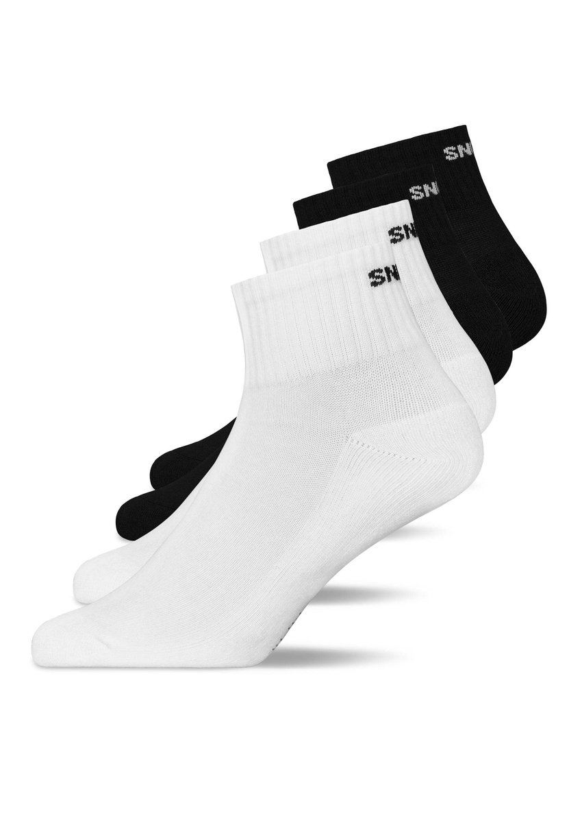 SNOCKS Retro Sokken – Halfhoog – 4 Paar – Biologisch Katoen – Versterkte Zool – Comfortabel & Ademend – Perfecte Pasvorm