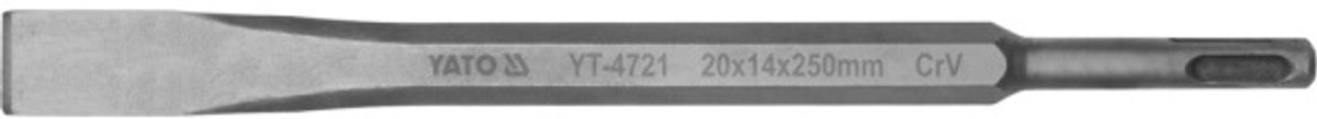 Yato YT-4721 Platte Beitel – SDS-Plus – 20 x 250 mm – Chroom-Vanadium Staal (CrV) – Voor Sloop