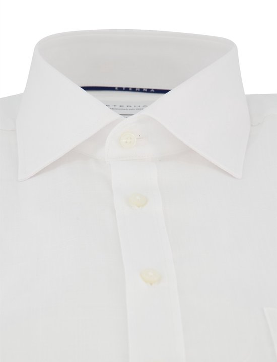 Overhemd wit Eterna korte mouw comfort fit
