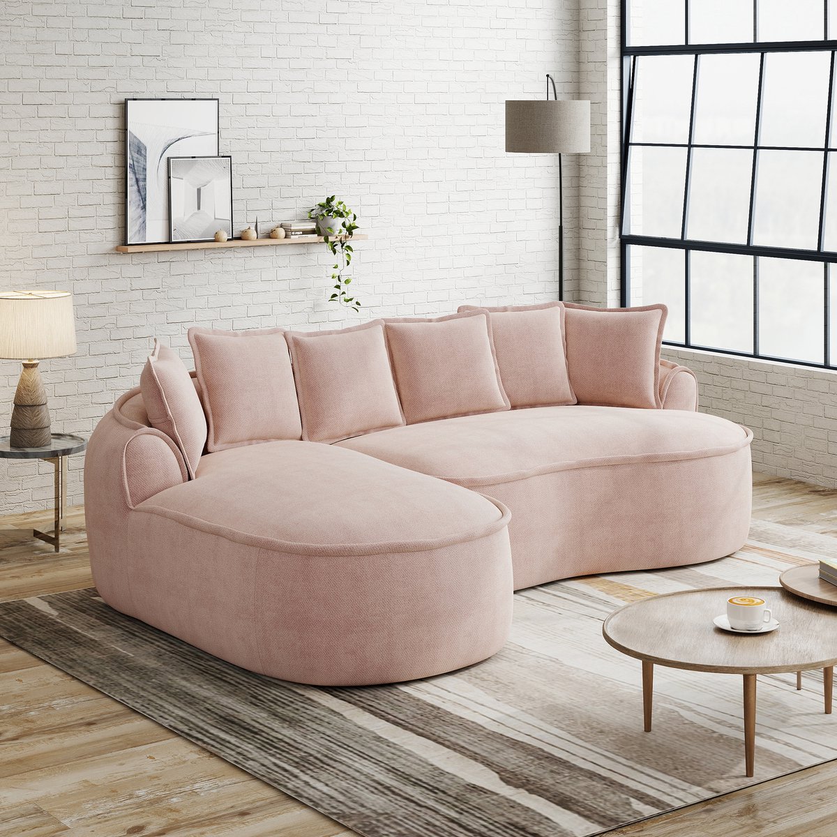 MODENUIT Hoekbank 2-Delig - Modulair Frameloos Met Chaise Longue En Diepe Zitting - Voor W