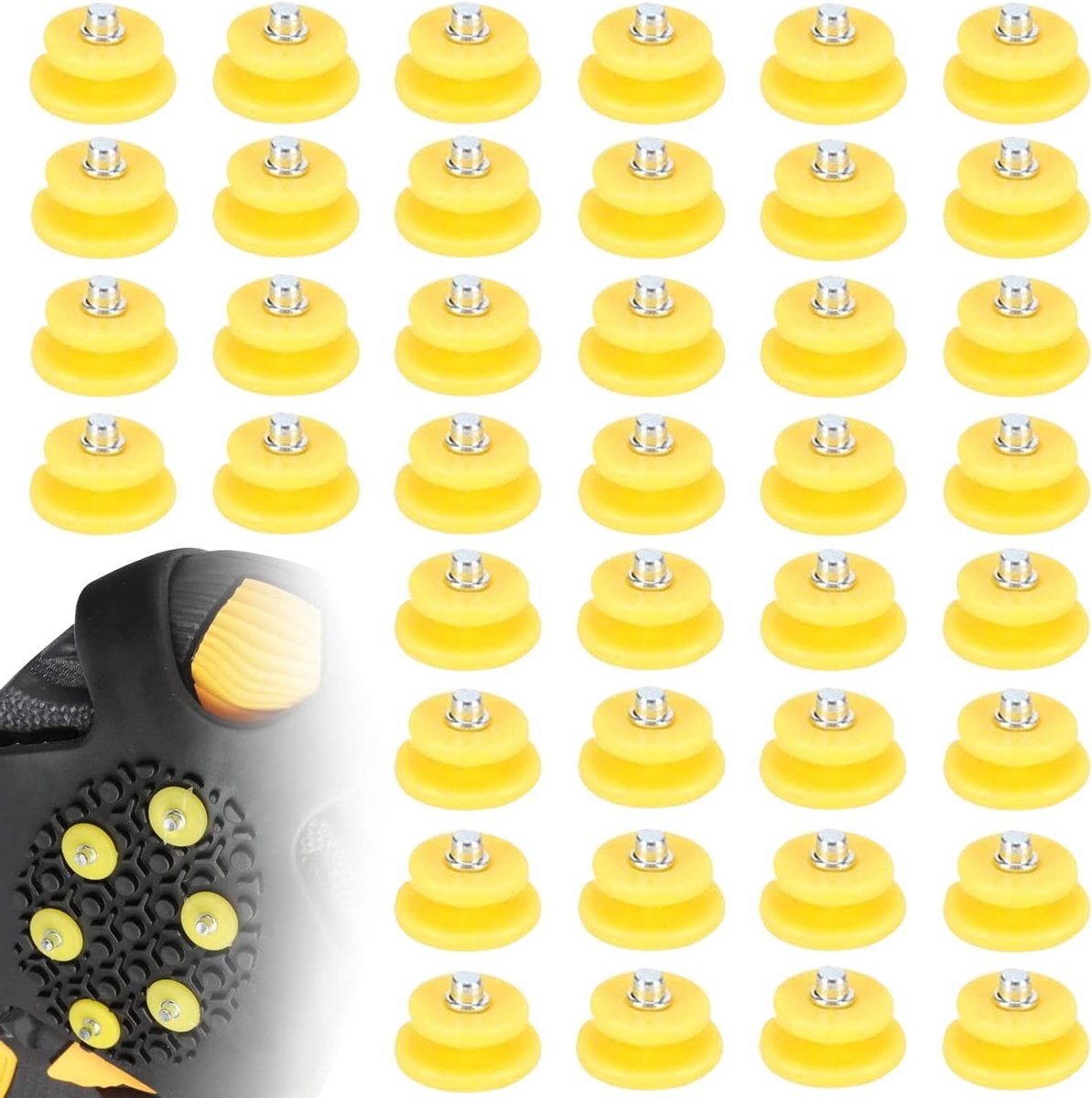 40 Stuks Stalen Studs voor IJs en Sneeuw, Antislip Grip voor Wandelen, IJsvisserij en Bergbeklimmen