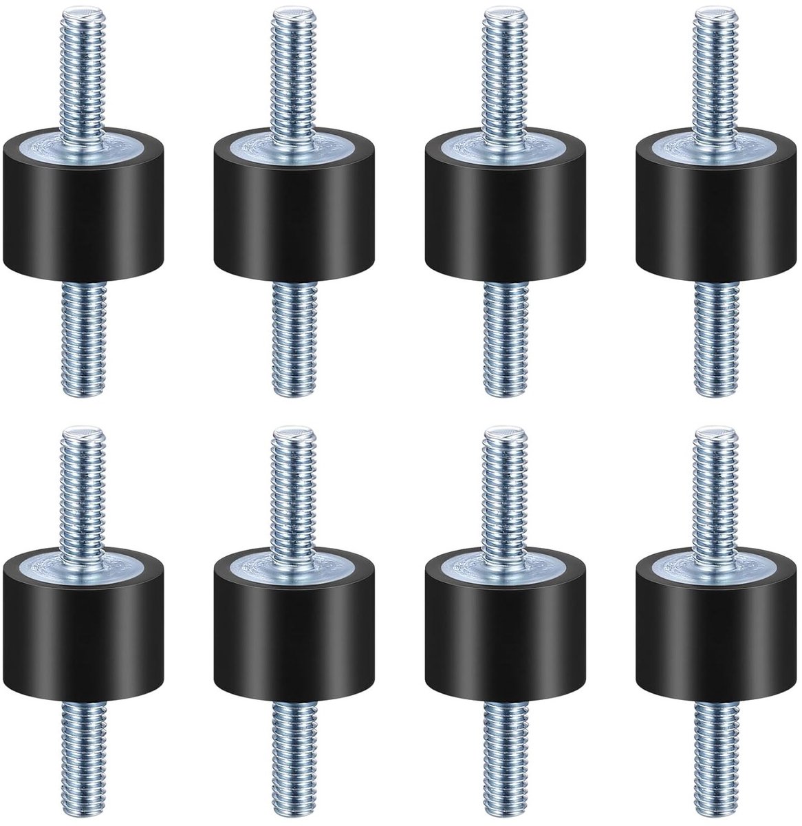 M6 rubber shock absorbers en rubberen lagers met schroeven voor luchtcompressoren en waterpompen, trillingsdempers en geluidsisolatie