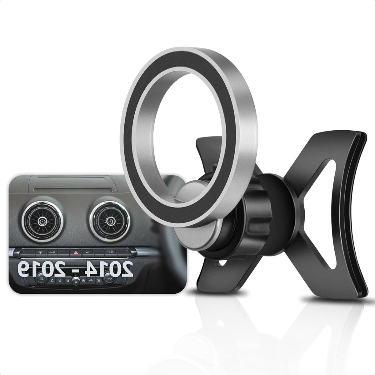 Magnetische Telefoonhouder Geschikt voor iPhone 15/14/13/12 en A3 8V, Ideaal voor Auto, Makkelijk te Gebruiken en Stevig Bevestigen