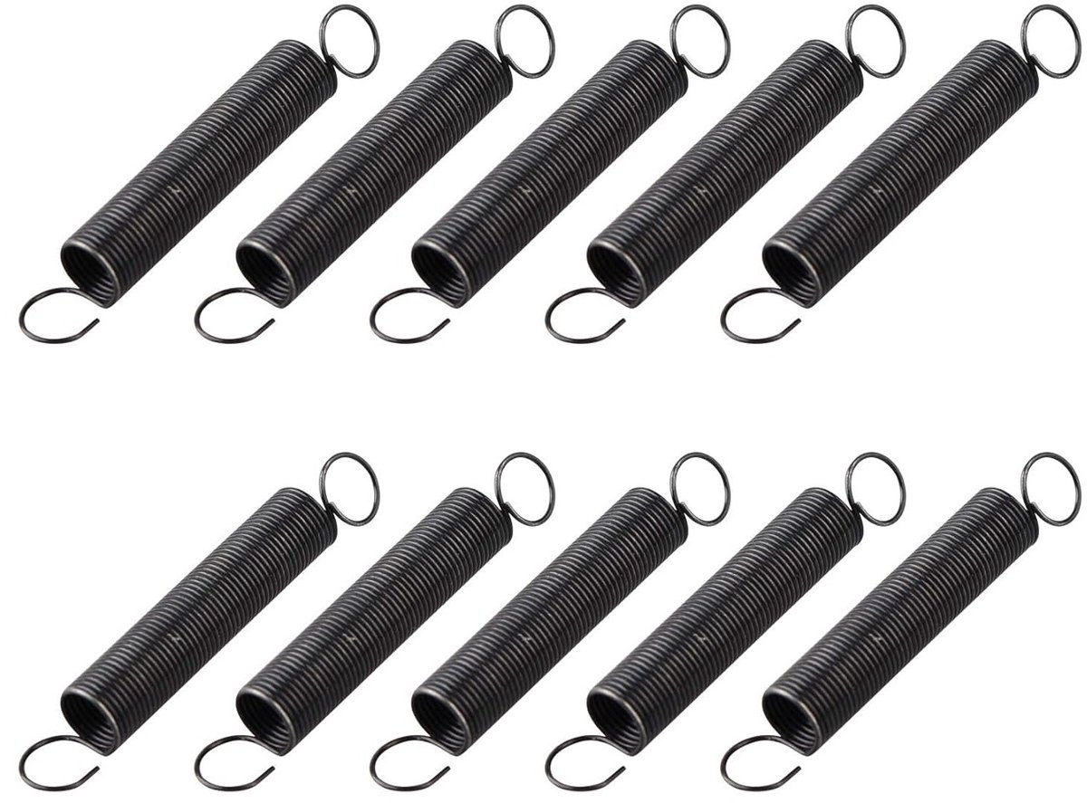 Set van 10 Zwarte Spiraalveren 5mm OD voor 3D Printer, Lichtgewicht Compressie, Ideaal voor DIY Projecten en RepRap Delta Rostock