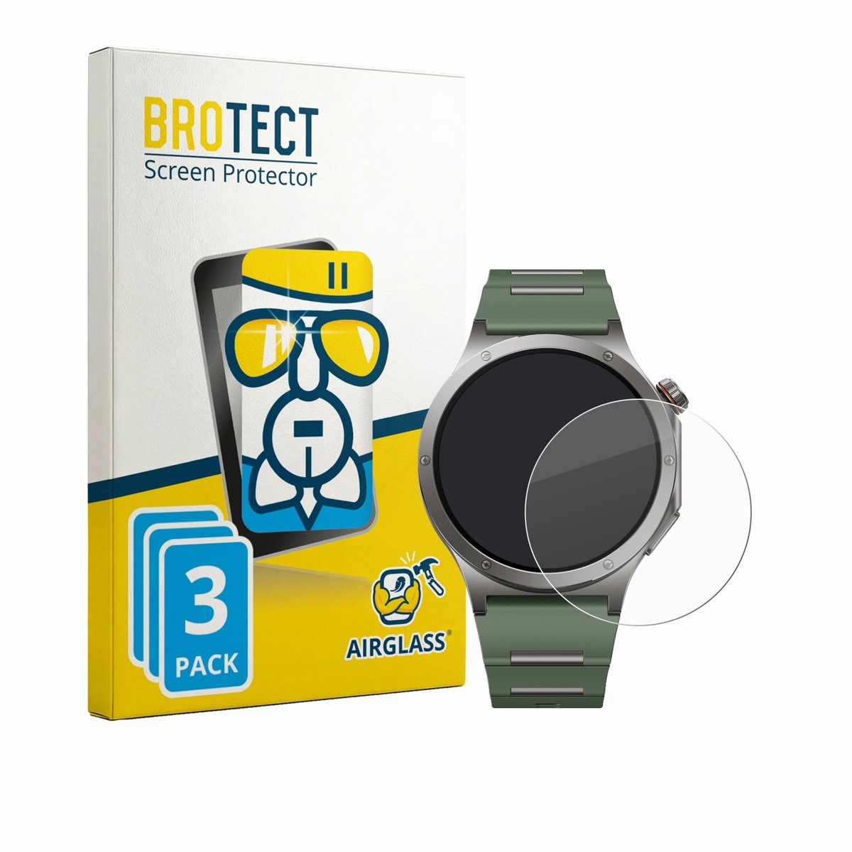 Screenprotector 3 Stuks voor OnePlus Watch 4 Beschermglas transparant