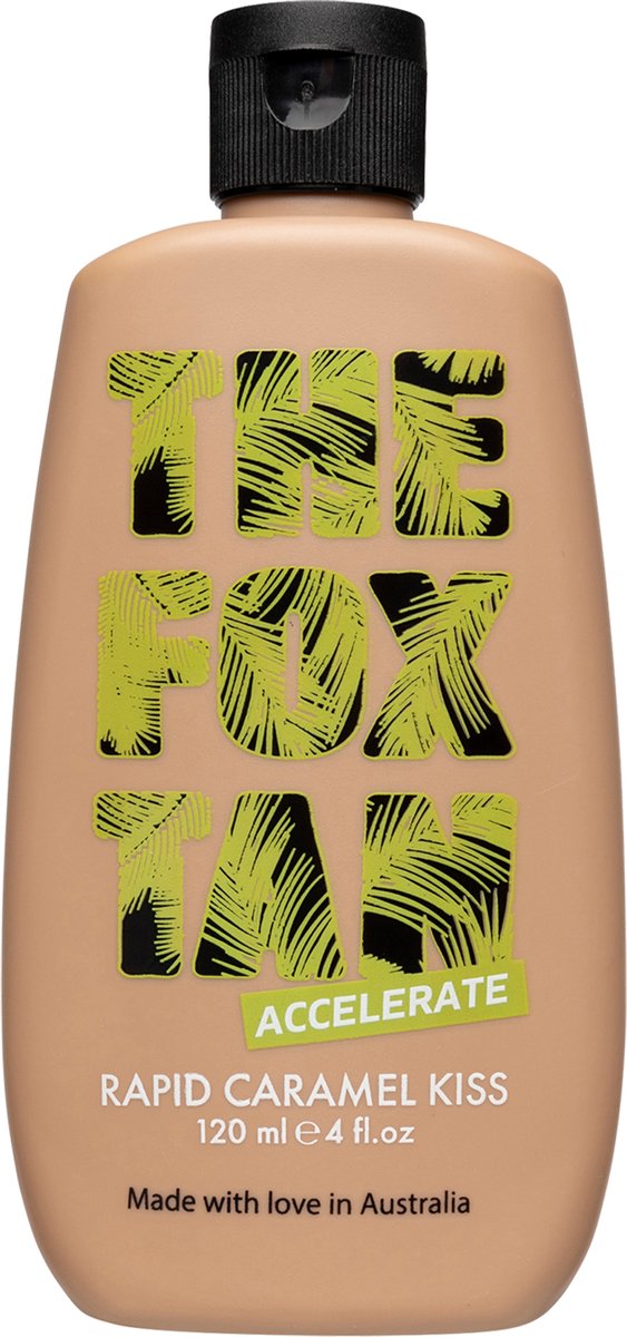 The Fox Tan Rapid Caramel Kiss – Zelfbruiner Lotion met Caramelkleur voor Direct Effect