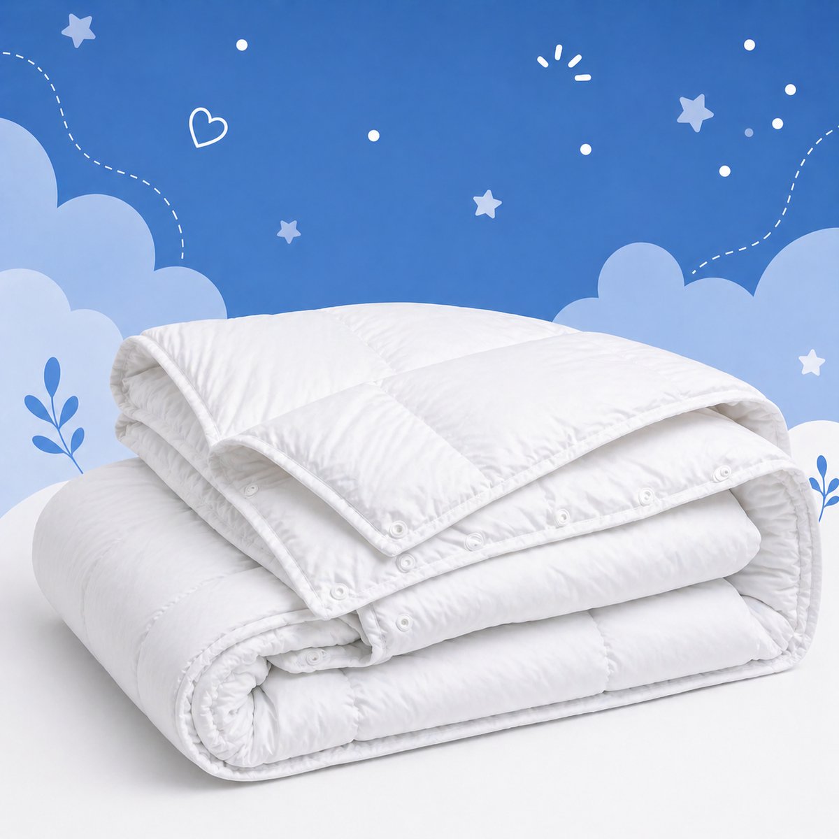 Royal Touch Luxe -Hotel Kwaliteit-4-Seizoenendekbed - Zomerdekbed & Winterdekbed -Princess kinderdekbed Peuter Dekbed 120x150 cm -Anti Allergie -Antibacterieel- Anti-huisstofmijt-Wasbaar-100% Veilig
