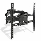Meisterhome TV Muurbeugel 32 t/m 75 Inch – Draaibaar & Kantelbaar – Universele TV Beugel – VESA 400x400 – Uitschuifbaar – Max. 36,5 kg - Zwart