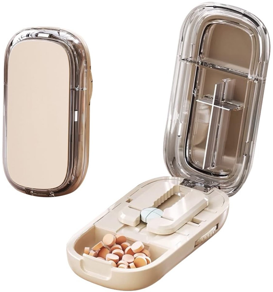 Allecto - Tablet divider - Tablet snijder - Voor nauwkeurig medicijnbeheer - Universele tablet divider - Geschikt voor grote en kleine pillen - Ide...