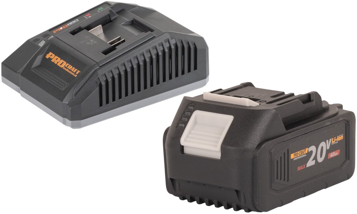 Procraft Starter Pack C20/4 lader 20 V 4 A + 1x 20/4 accu 4,0 Ah
