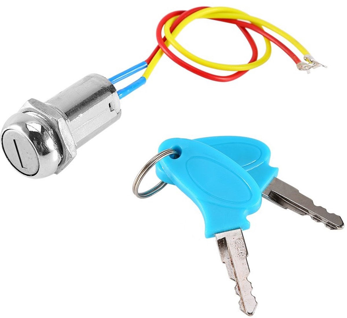 Qiilu 2-draads Ignition Lock voor Elektrische Scooter, ATV, Moped en Kart