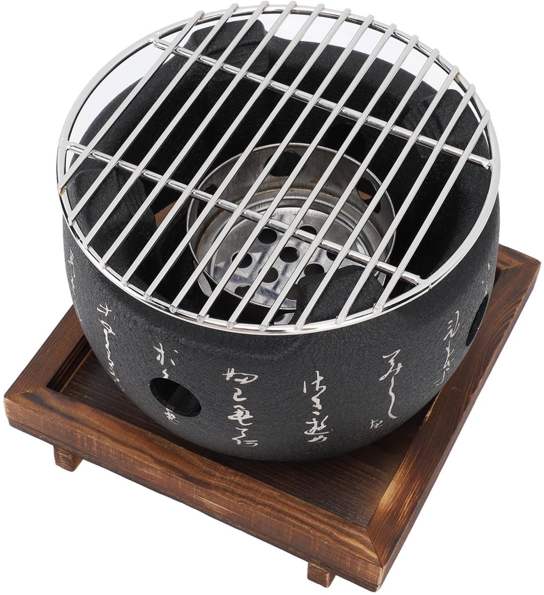 Allecto - Draagbare BBQ Grill - Japanse Stijl - Snel Verwarmend - Compact - Multi-Functioneel - Buiten koken - Barbecue