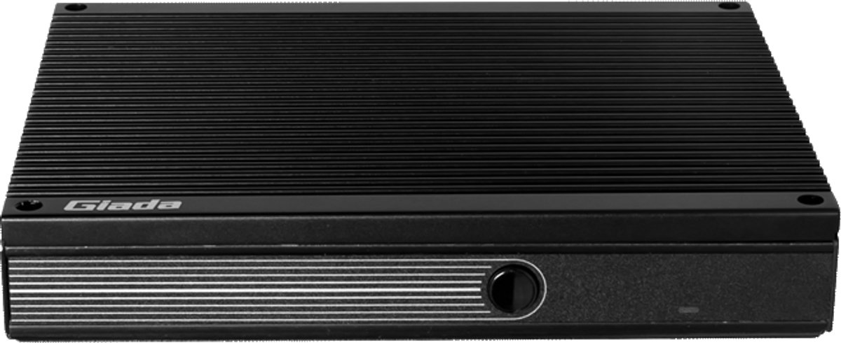 Giada MiniPC barebone F109D fanless, Intel Celeron N97, UHD Graphics, 1 x SO-DIMM DDR5-4800, 1x M.2 2280 PCIe3x4, 2x GBit LAN RTL8111H, 4 x USB2, 2x USB3.2 Gen2, 2xHDMI 4K, 1x DP 4K, 2 x RS232, 1 x M.2 2230 for Wifi/BT, 1 x M.2 3042 for 4G, SIM Slot