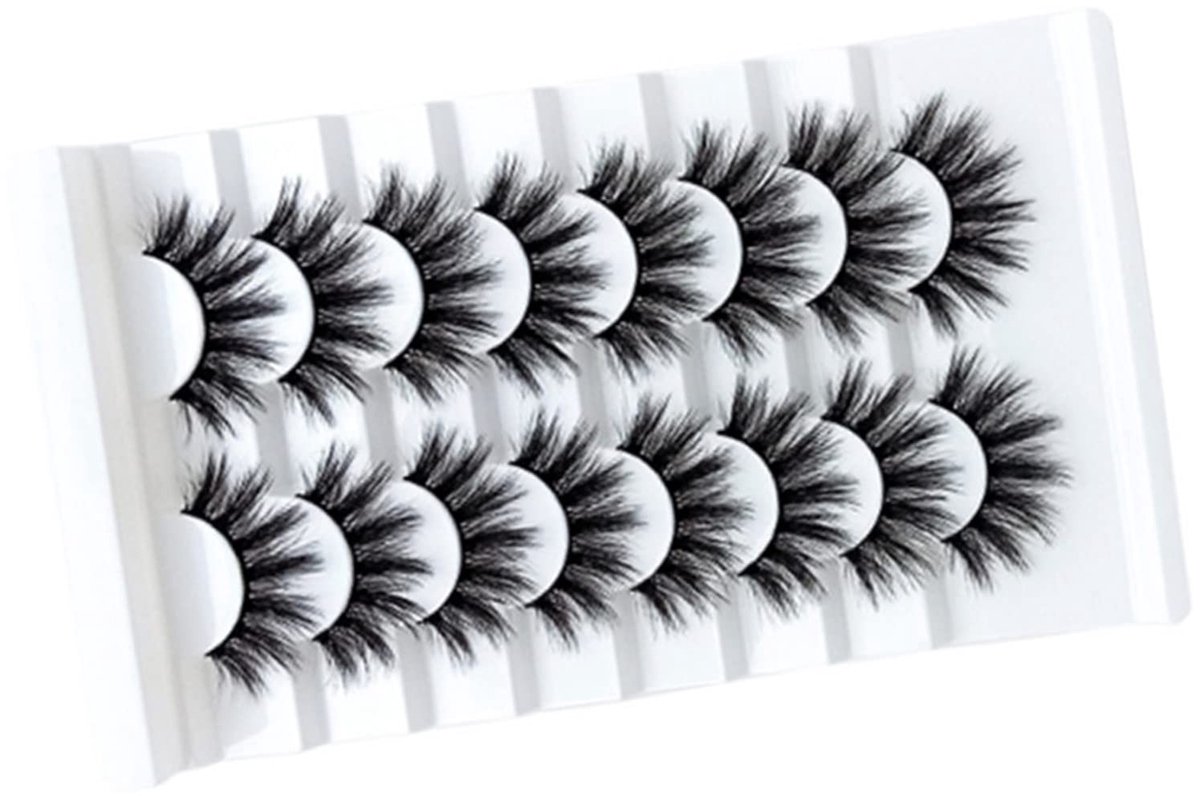 Allecto - Natuurlijke 3D Wimpers - Lange Nepwimpers - Dichte en Volumineuze Look - 8 Paar - Geschikt voor Elke Gelegenheid - Perfect voor Make-up