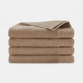 Walra handdoeken 70x140 Soft Cotton - 4-delig - Badlaken 550 g/m² - 100% Katoen - Handdoekenset - Bruin