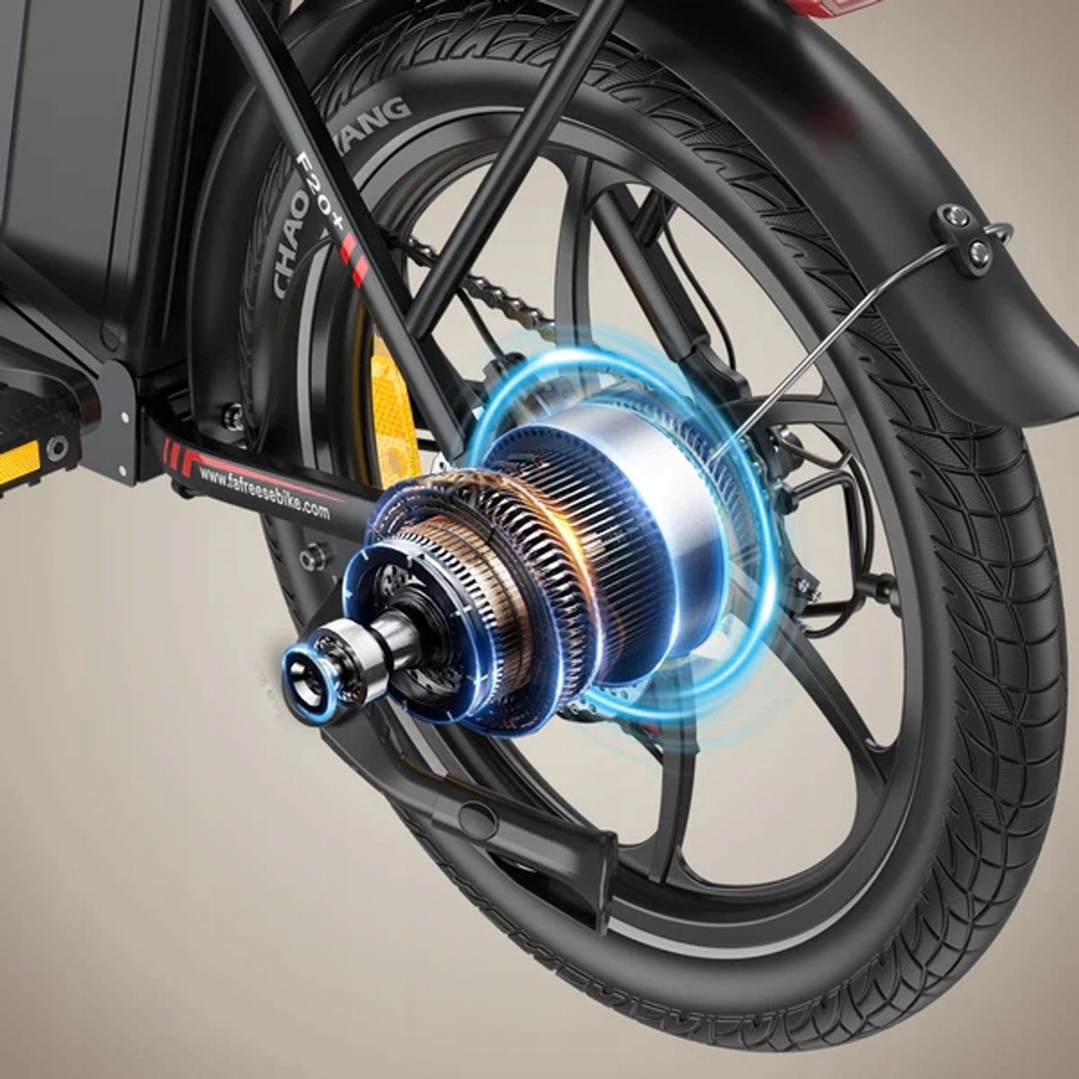 Fafrees F20+ Opvouwbare E-Bike-25km/h - 20Ah Accu - 7 Versnellingen Shimano-20x3.0 Dikke Banden thumbnail 3