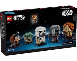 LEGO Star Wars Brickheadz 40856 - De Mandalorian en Grogu: bondgenoten en schurken