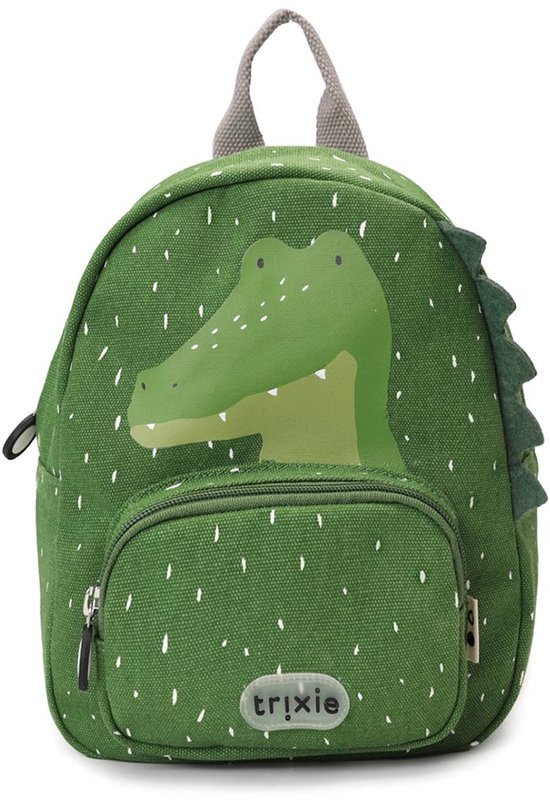 Trixie | Rugzak - Mr. Alligator - Schooltas Waterafstotend - Boekentas voor Kind - Voor Jongens en Meisjes - Geschikt als Gymtas - Groen