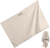 Haarhanddoek - Microvezel Handdoek voor Haar - 100 x 60 cm - Hair Towel - Hoofdhanddoek - Haar Badhandoeken - Haar Drogen Handdoeken - Sneldrogende badhanddoek - Snel drogende haartulbanden voor nat krullend lang haar - Kaki - 1 Stuk
