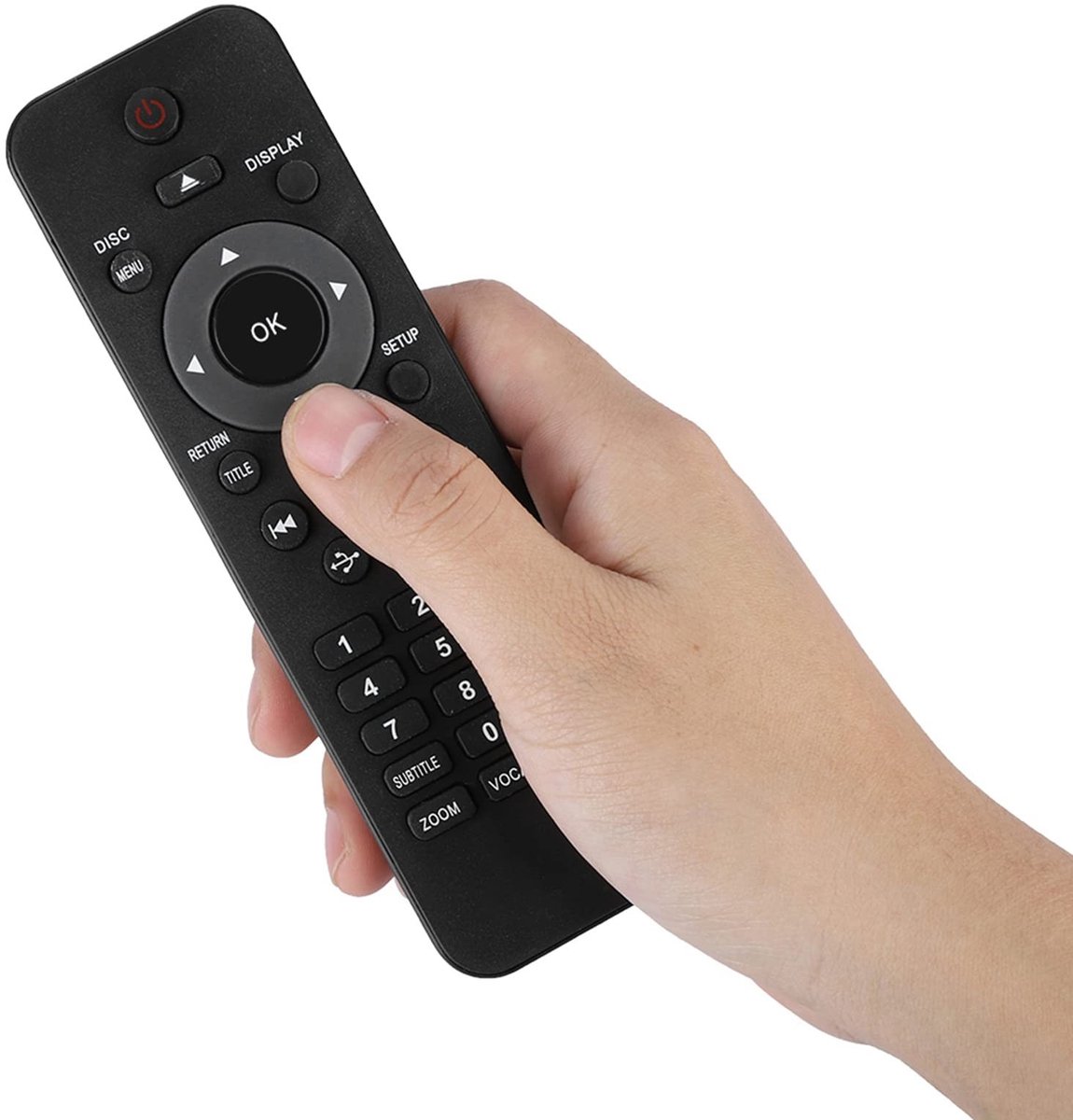 Allecto - Remote Control - Vervangende afstandsbediening - Duurzaam - Geschikt voor Philips DVD spelers - 8 meter bereik - DVP5982C1 model