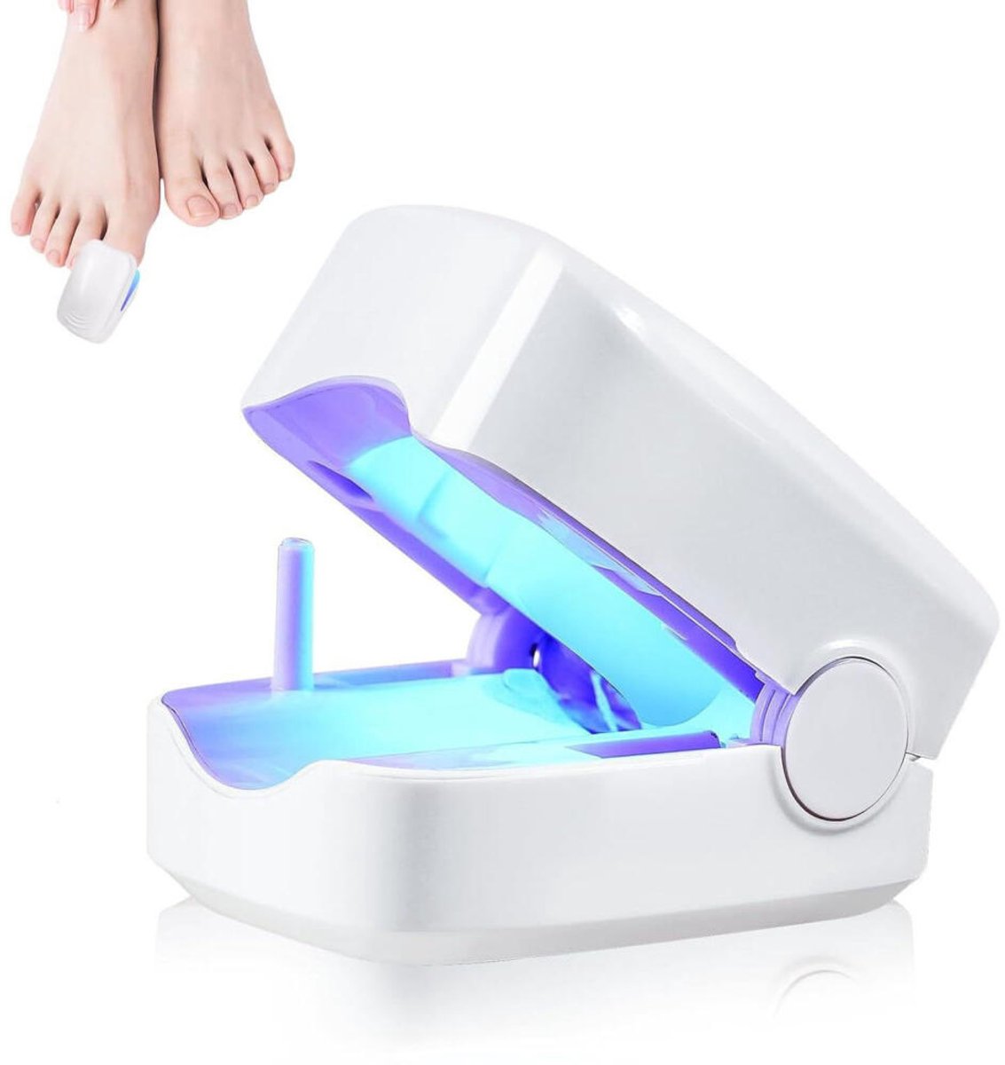 Nagelschimmel Laser - Onychomycose laserbehandeling - Schimmel Nagel Laser - Nagelverzorgingsapparaat - Kalknagel Verwijderaar - Kalknagelbehandeling - Pedicure - Lichttherapielamp - Kalknagel Laser - Voor teennagels en vingernagels - Wit