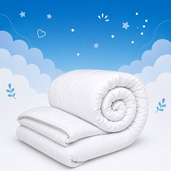 Royal Touch Luxe -Hotel Kwaliteit - Princess kinderdekbed Enkel 1Persoons-140x200 cm-Geschikt voor het hele jaar - Anti Allergie -Antibacterieel- Anti-huisstofmijt