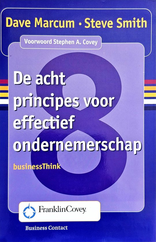 Acht Principes Voor Effectief Ondernemen - cover