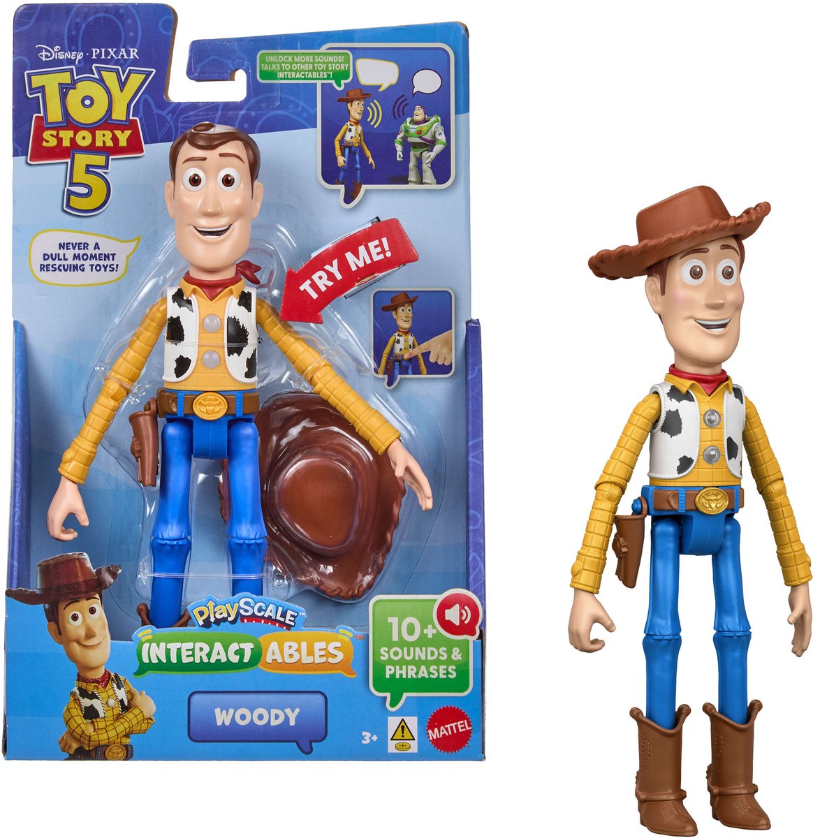 Disney en Pixar Toy Story 5 Interactables Figuren van 18 cm Beweegbaar Zinnen uit de Film en Interactieve Gesprekken